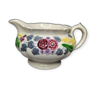 Vintage Westminster George Jones & Sons Made in England Floral Ceramic Creamer